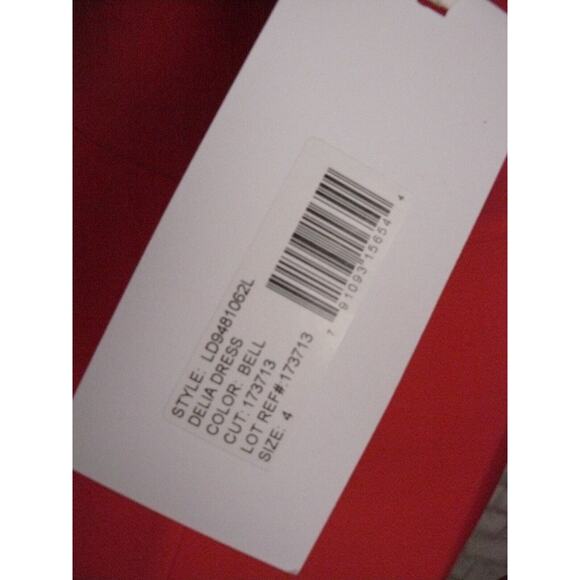 $365 Elizabeth and James Peach Bellini Delia Fit & Flare Canvas Dress 4 NWT - Picture 12 of 12